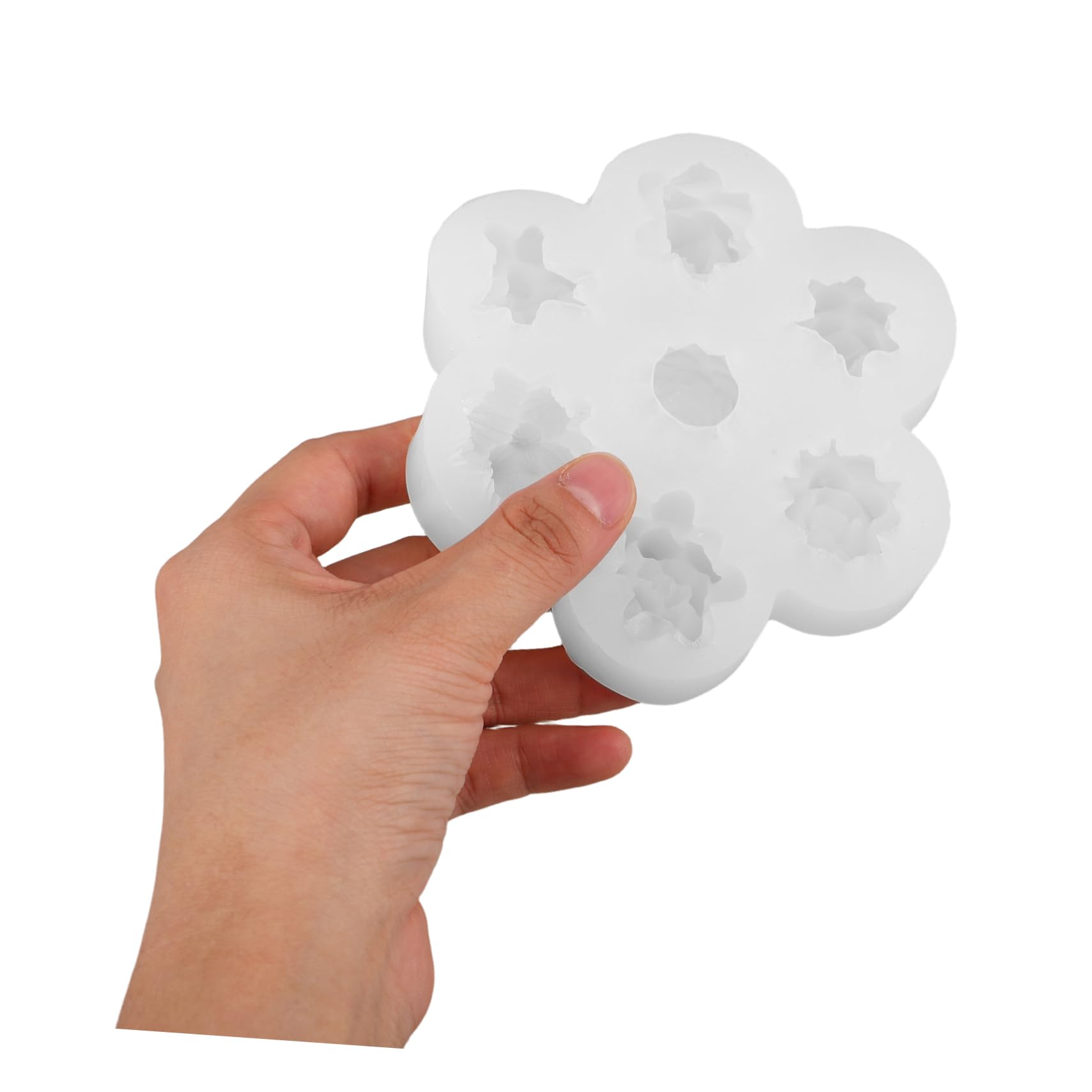 2piezas Molde De Silicona Para Velas Aromáticas Molde Forma De Cactus Para Manualidades De Jabón y Fondant Color Transparente
