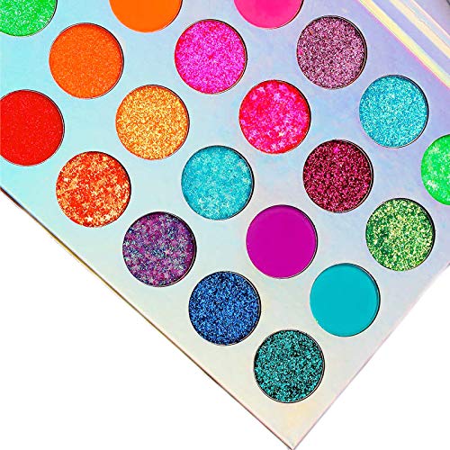 GlitzyGurl Neon Glitter Eye Shadow Palette - Image 5
