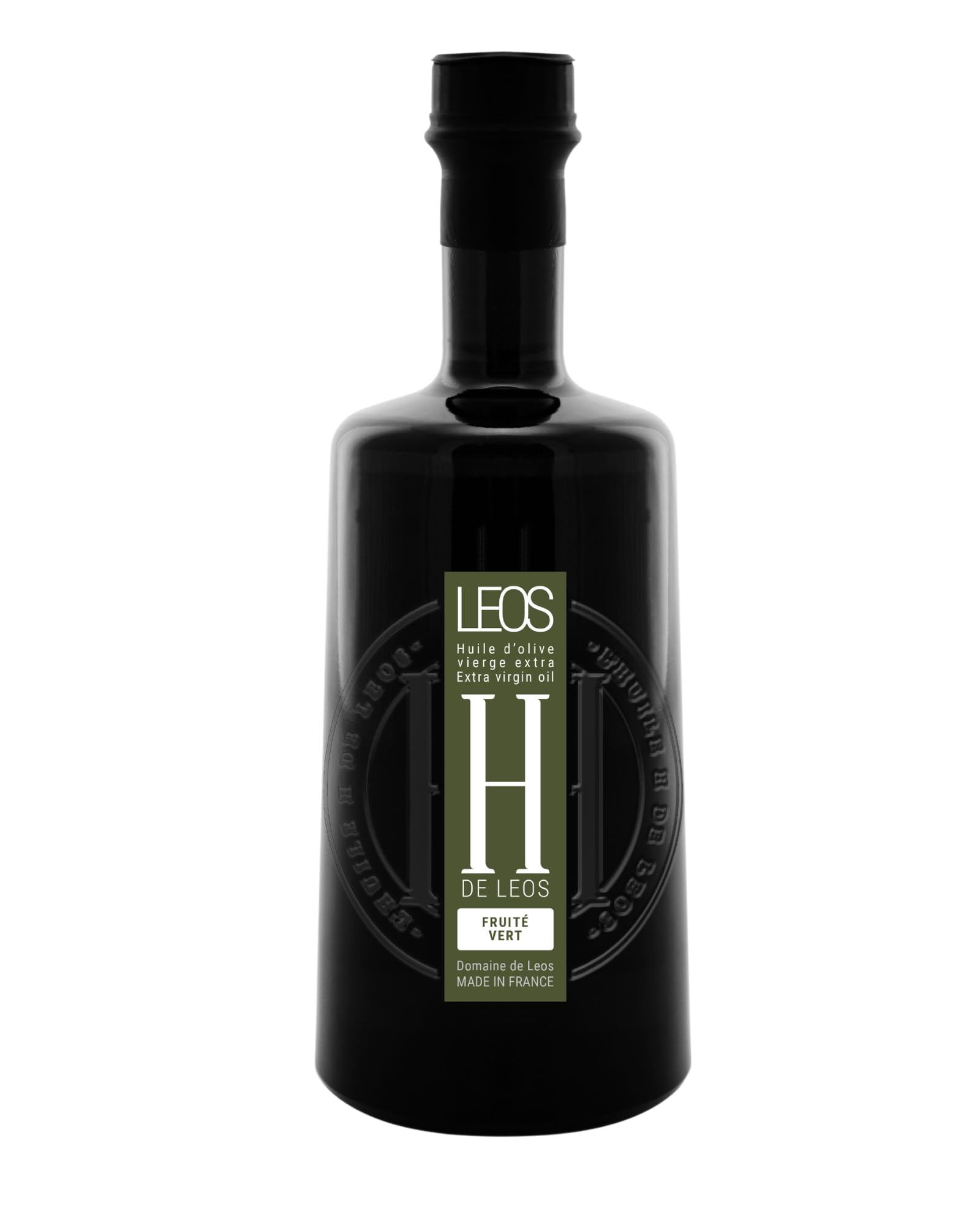 LEOS - Huile d'Olive Vierge Extra - H DE LEOS - Fruité Vert - Multimedaillée - 500ml - Provence - Made in France