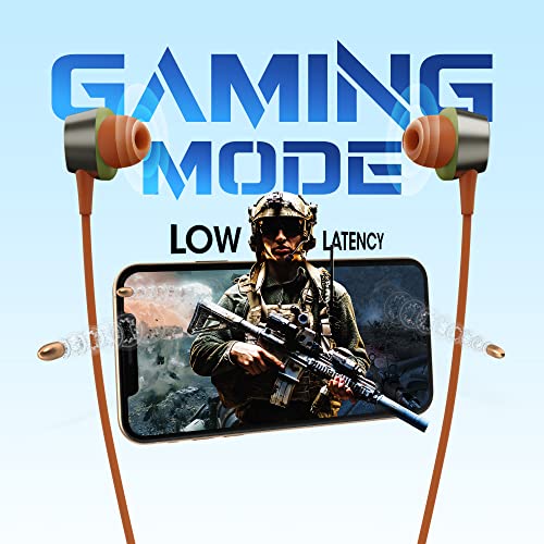 Image of ZEBRONICS Yoga N3 with 46 Hours Backup,Bluetooth Wireless Headphones V5.2 Wireless Neckband,Enc Calling,Gaming Mode (Upto 50Ms),Voice Assistant,Dual Pairing,Splash Proof&Type C (Tropical),in Ear