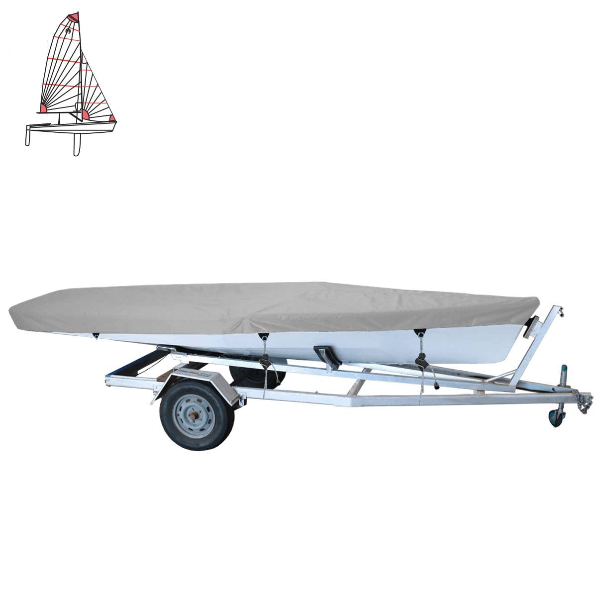 OceansouthOceansouth One Design Covers for Tasar Sailboat - - Waterproof & Breathable (Travel Cover)