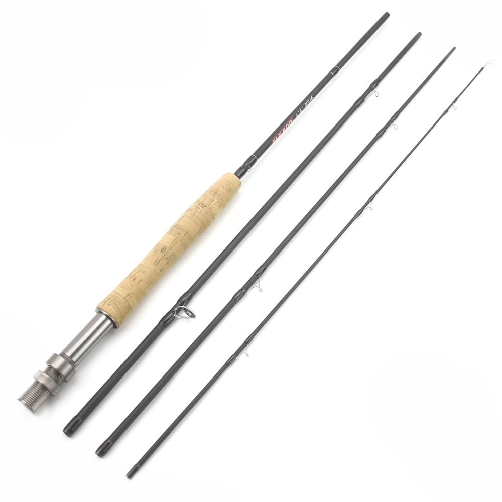 Wędka, Ultra-Light 4-Section Flying Fishing Rod with Carbon Core, Portable Sprzęt wędkarski