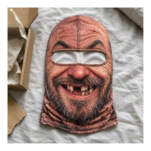 Ski Mask Old Man Balaclava Face Mask 3D Realistic Funny Winter Halloween - image 6