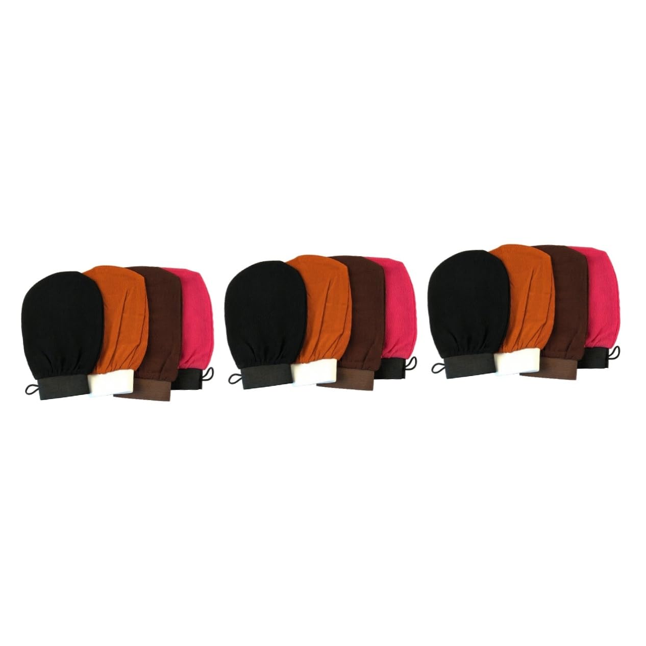 Beavorty 12piezas Guantes De Exfoliantes Para Baño Suaves y Eficaces Sin Irritación Para Hombres y Mujeres Mezclados Limpieza y Cuidado Piel