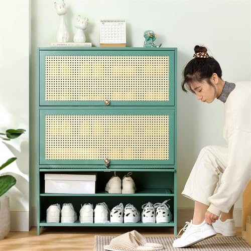 Organiseur sur pied multicouche vert pour rangement de chaussures - 7