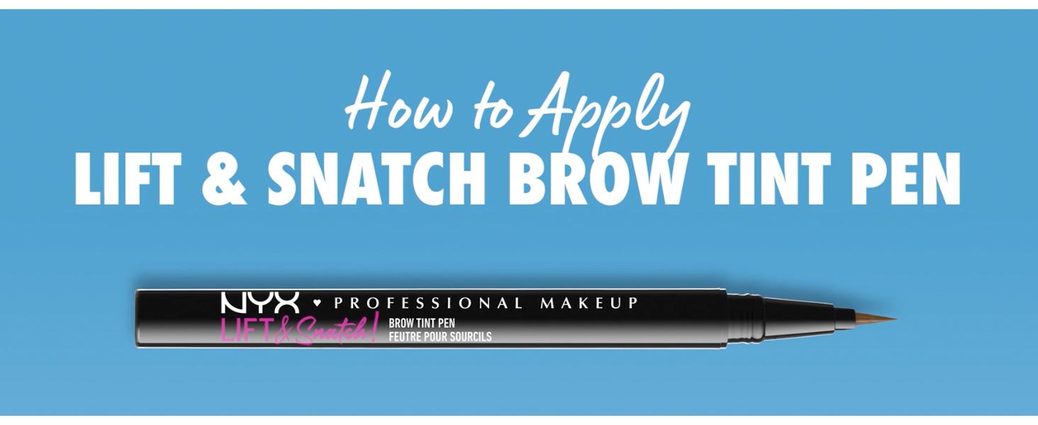 Amazon.com : NYX PROFESSIONAL MAKEUP Lift & Snatch Eyebrow Tint