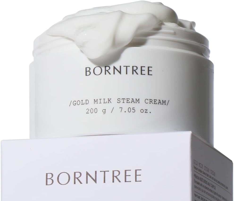 - BORNTREE Gold Milk Steam Cream 7.05 oz