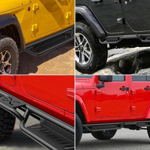 Barras laterales resistentes para Wrangler JL 2018-2025 negro miniatura 7