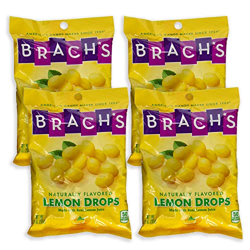 Brach’s Lemon Drops - Pack Of 4 (9Oz Bags) - Tangy And Sweet Hard Lemon Candy For A Refreshing Treat #TOP21