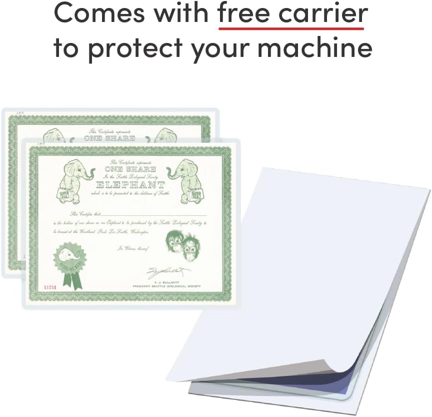 TruLam 3 Mil Laminating Pouches with Rounded Corners | Letter Size | 9 in. x 11-1/2 in. | Matte Finish | Premium Adhesive with Anti-Glare | 2 Carriers Included | 100 Pack