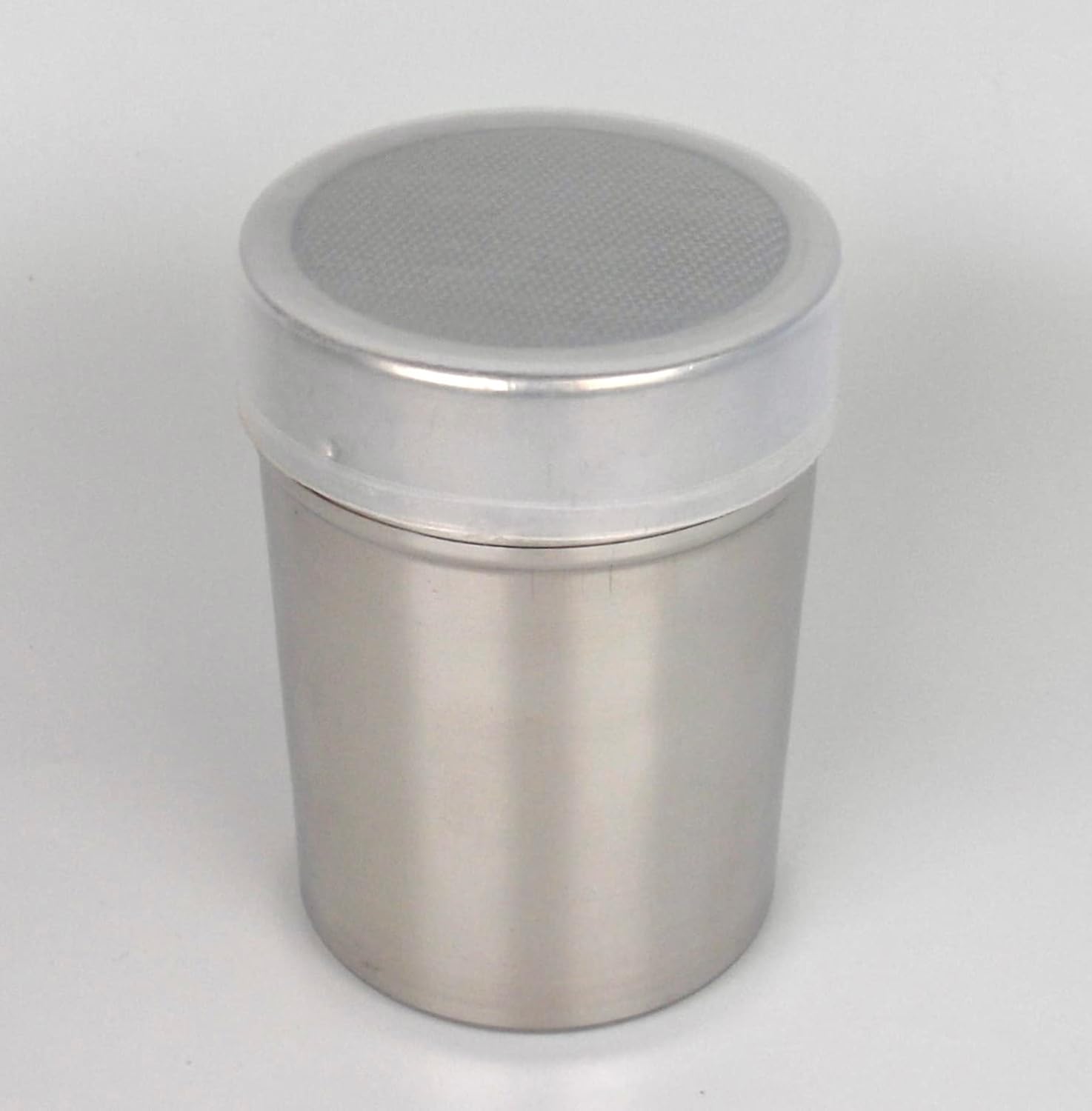 Tredoni 12oz Stainless Steel Powder Duster Dispenser+Lid, Smart Cap-Lock, 350ml Icing Sugar/Flour/Cinnamon/Cocoa Duster Dredger Shaker