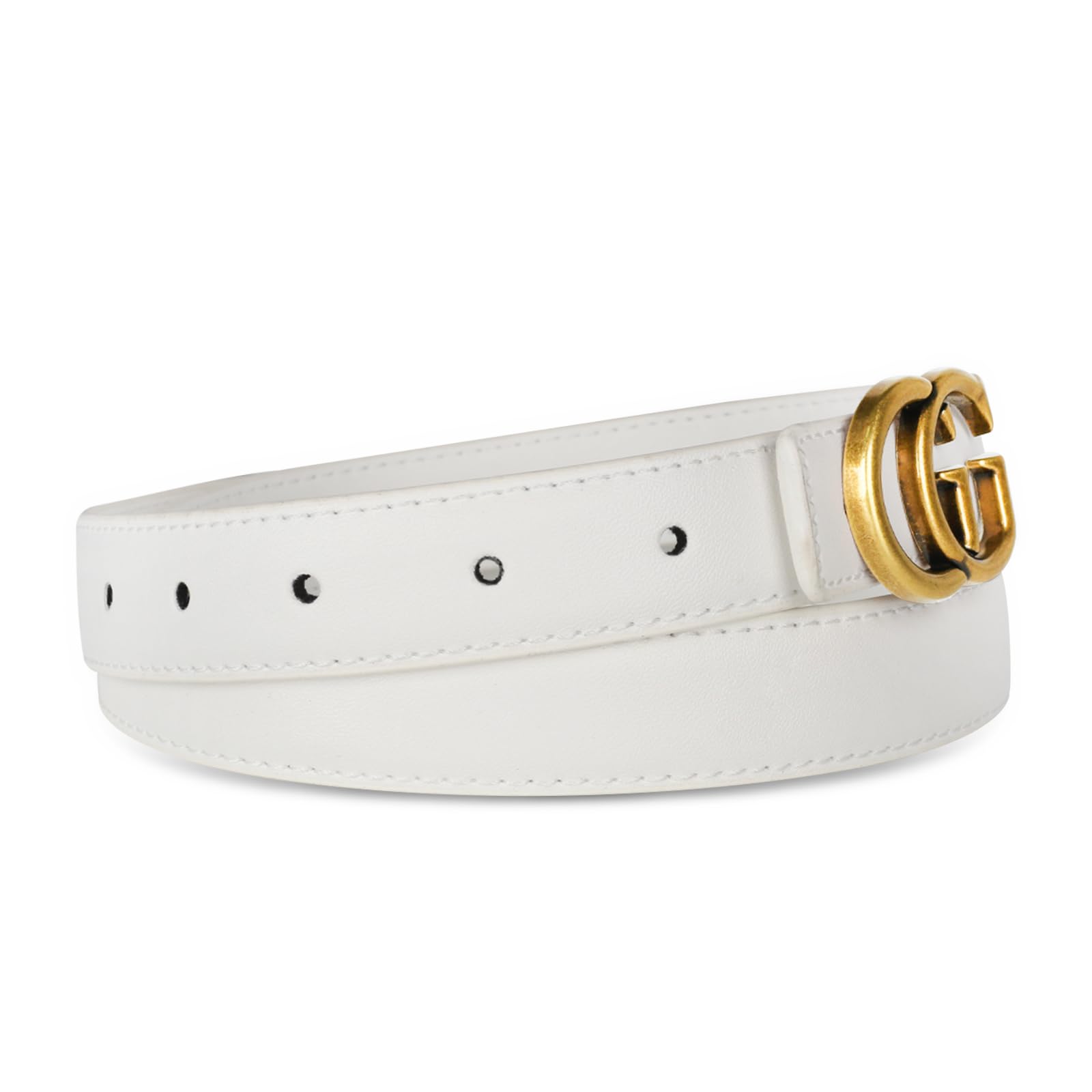 Women's Leather Belt with Buckle - Ideal for Dresses, Jeans, and Coats