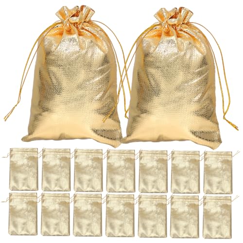 SOESFOUFU 100pcs Festival Present Bag Drawstring Jewelry Storage Bags for Wedding Party and Festival Packaging