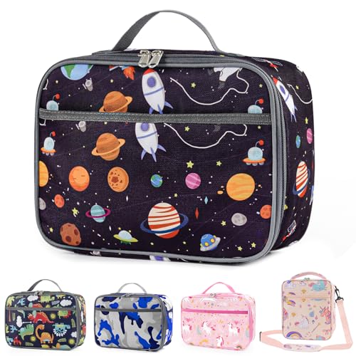 MOKANI Lunch Bag Kids Insulated Lunch Box for Boys Girls Portable Meal Tote Kit Back to School Gifts Water-Resistant Multi-Compartment Bags for School Home Office Teenagers Women