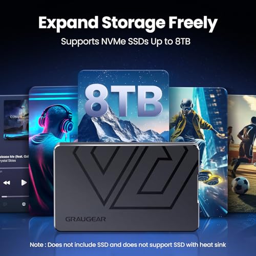 Carcasa externa SSD para NVMe M.2 con USB 4 Thunderbolt 4 miniatura 4