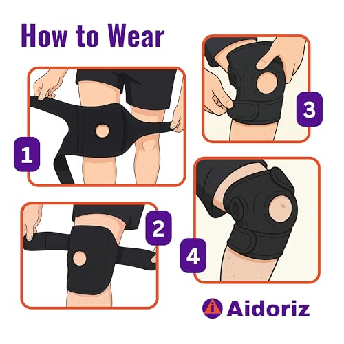 Image of Knee Cap with Built-in 5mm Gel for Knee Pain, Knee Support for Women and Men Knee Pain, Knee Caps for Women for Pain Relief, Knee Brace for Ligament Tear, Osteoarthritis, Joint Pain, Univeral Size (Pack of 1)
