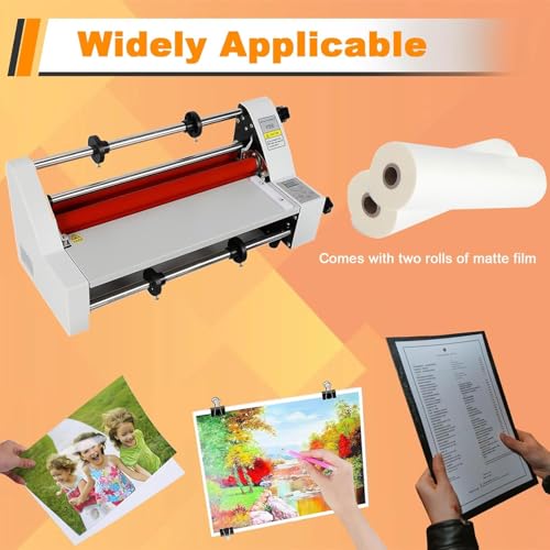 Laminator cyfrowy z wałkami na gorąco i na zimno, regulowana powłoka do użytku w domu, biurze i szkole