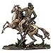 Top Collection Geronimo Going to Battle Statue -Decorative Native American Warrior on Horse Sculpture in Premium Cold Cast Bronze - 11-Inch Collectible Indigenous Indian Figurine