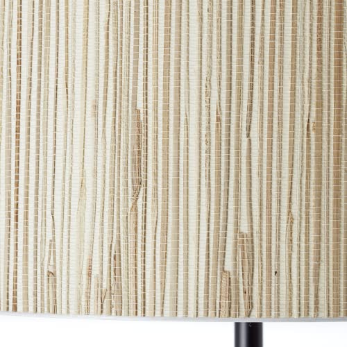Lámpara de pie Nature de 162 cm con pantalla de hierba marina y casquillo E27 6