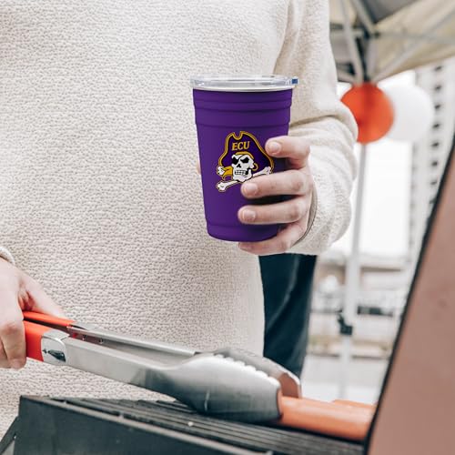 Image of Logo Brands NCAA 22 oz Stainless Steel Tailgate Cup -Double Wall Vacuum-Sealed Durable For Hot & Cold Drinks, Perfect for Gameday & Tailgating