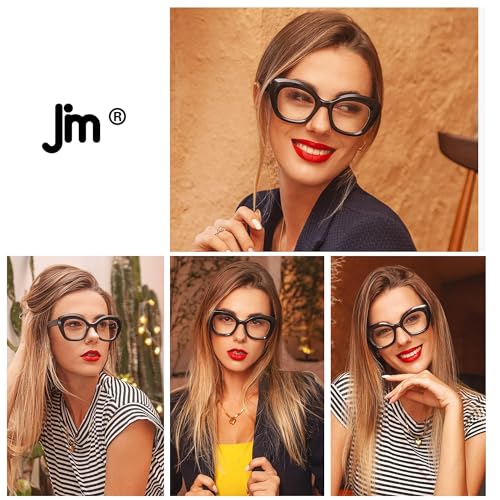 Jm 2 Pack Photochromic Reading Sunglasses For Women, Cat Eye Blue Light Blocking Computer Readers thumb #1