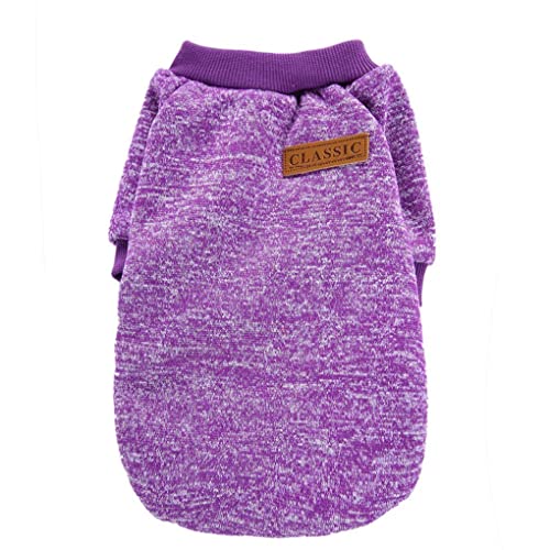 Image of Dog Sweaters for Small Dogs, Soft Fleece Puppy Clothes, Warm Winter Coat