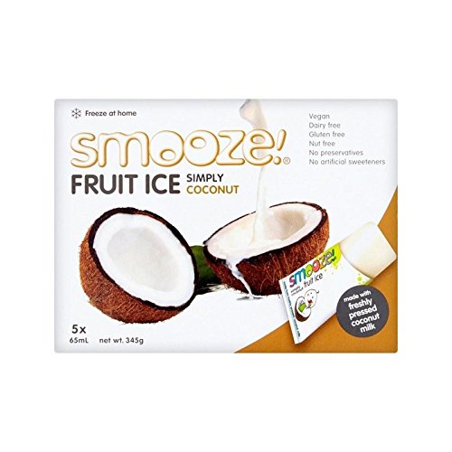 Smooze Simply Coconut Fruit Ice Lollies 5 x 65ml - Pack of 2
