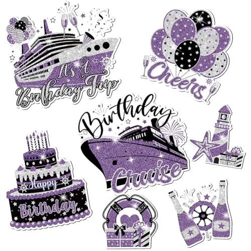 Imanes Decorativos Para Puerta Cumpleaños Cruise 7 Pcs
