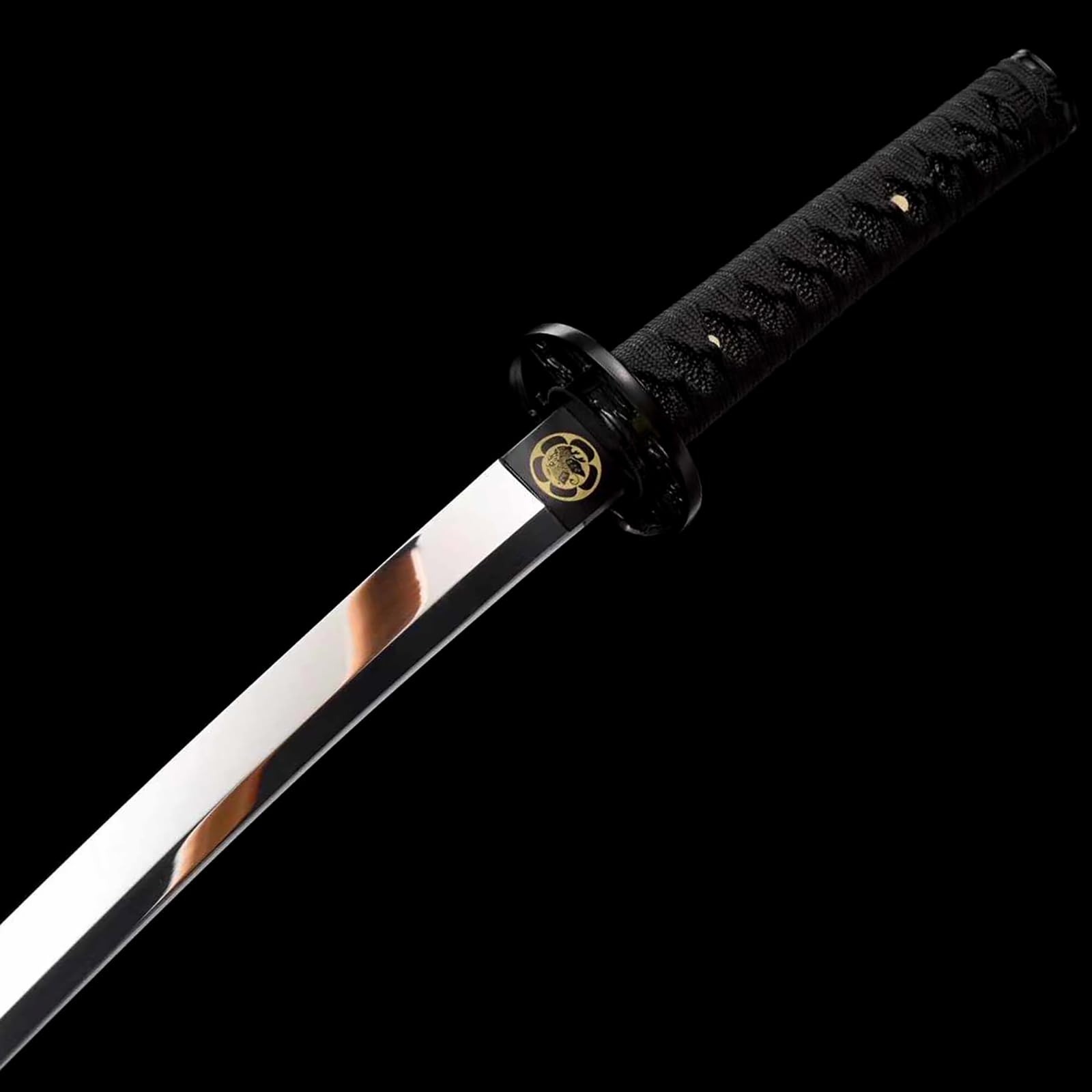 78cm handgefertigtes Wakizashi,Klinge aus Schnellarbeitsstahl und Metallschutz,Scheide aus massivem Holz mit bemalten Mustern,echtes Samuraischwert für Rollenspiele,Selbstverteidigung,Kampfsport,Kendo