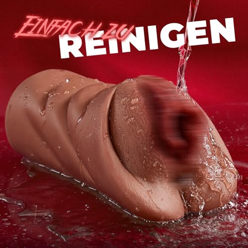 Realistischer Masturbator Taschenmuschi Masturbieren für Mann, braun – Ansicht 6