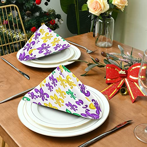 Servilletas de Tela Naanle Fleur De Lis 20 x 20 in Pack 4 miniatura 3