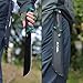 FLISSA 11'' Machete for Yard Work, Ergonomic Air Tech Handle and Lightweight Sheath, Stainless Steel Machete Knife for Gardening, Bushcraft, Hunting