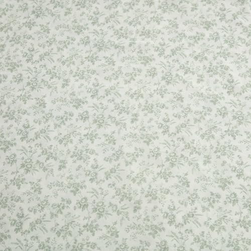 Image of Laura Ashley - King Sheet Set, Ultra-Soft Bed Sheets with a Naturally Silky Smooth Cotton Sateen, Deep Pockets, Floral Bedding with Matching Fitted Sheet & Pillowcases (Floral Toile Green)