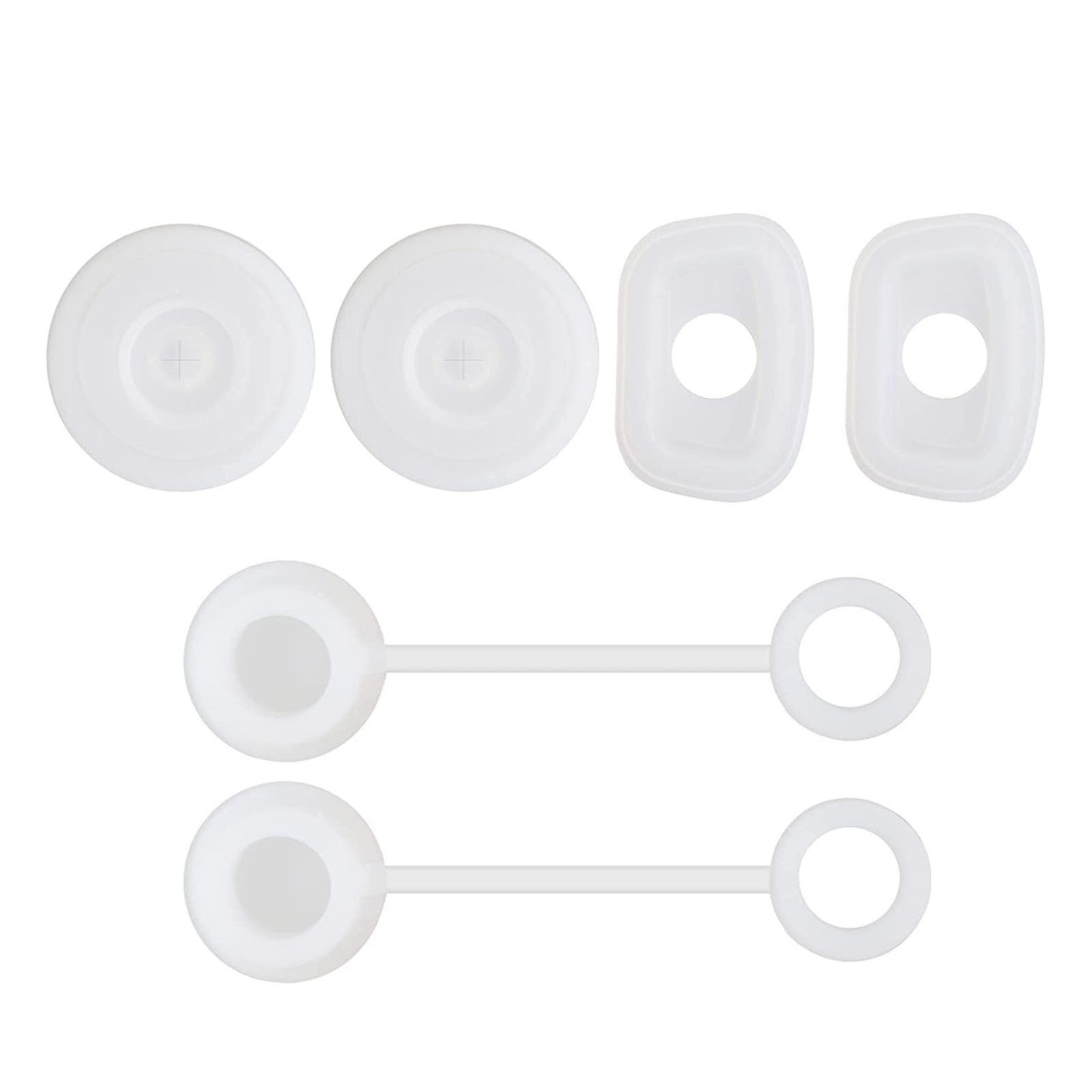 LiRRvb Leak-proof Silicone Cups Lid with Straw Flexible Cup Cover with Drinking Cups Lids for Kitchen Cup Lids