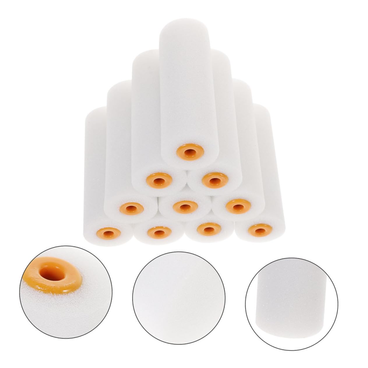 5 Sätze Farbroller Ersatzbezüge Hochwertige Malerrollen Für Hausanstriche Einfache Handhabung Für Farbrollerrahmen Weichem Für Große Flächen 10 Stück * 5