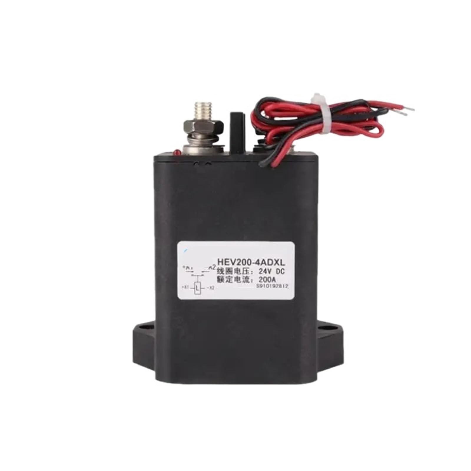 Wqgqpxob Coli Voltage 12Vdc High Voltage 450V 200A Dc Contactor Power Relay Hev200-4Adxl For Vehicle Photovoltaic Car Ships Battery Charging(Coli Voltage 12Vdc)