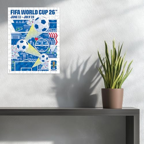 Image of FIFA World Cup 2026 City Puzzle Philadelphia Poster - Wooden Puzzle for Adult, 200 Pieces Unique Shape Puzzle, 5MM Thick, Creative Collectible Gift for Fans, Officially Licensed Product, 9.3x11.8''