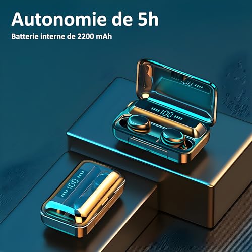 Ecouteurs Bluetooth sans Fil, Waterproof, réduction de Bruit, Casque Bluetooth 5.3, étanche, contrôle Tactile, Appel, Sport, Voyage, Earphones, Confortable, Basses Profondes, Grande autonomie, Stéréo - Les Beatles, Paul McCartney, John Lennon, RIngo Starr, George Harrison Ecouteurs Bluetooth sans Fil, Waterproof, réduction de Bruit, Casque Bluetooth 5.3, étanche, contrôle Tactile, Appel, Sport, Voyage, Earphones, Confortable, Basses Profondes, Grande autonomie, Stéréo – Image 7