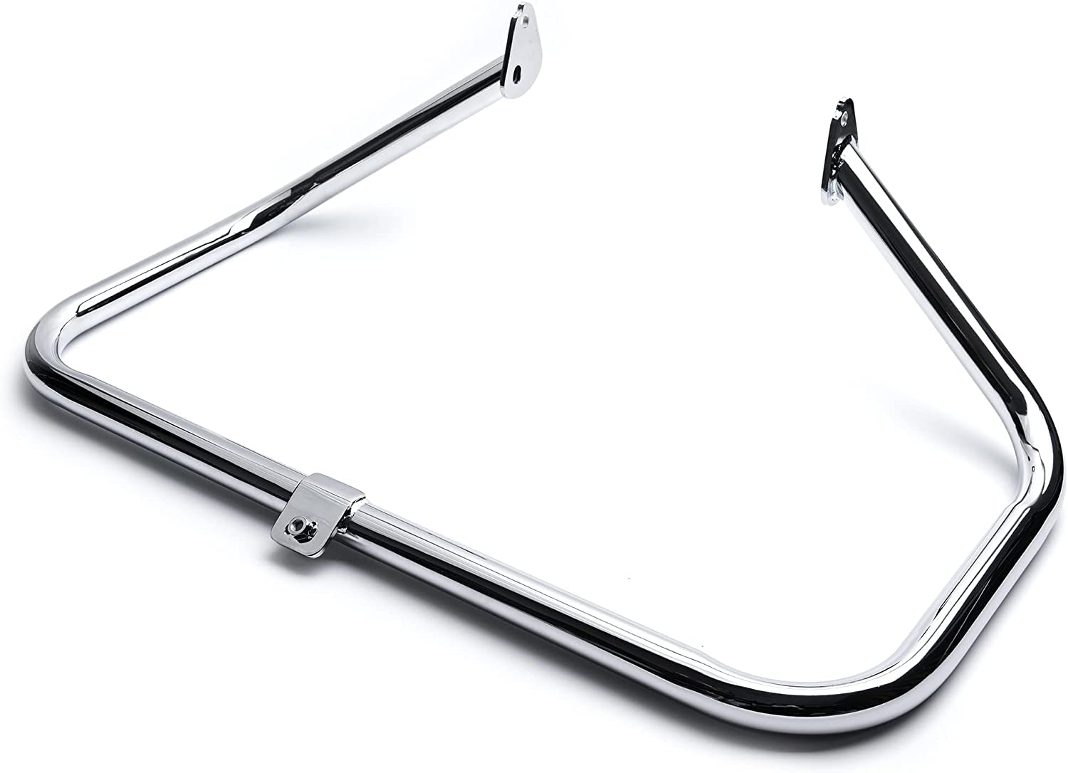 MoKitDora Touring Engine Guard Highway Crash Bar 1.25" Fat Compatible with 1997-2008 Harley Road King Street Electra Glide Models, Chrome