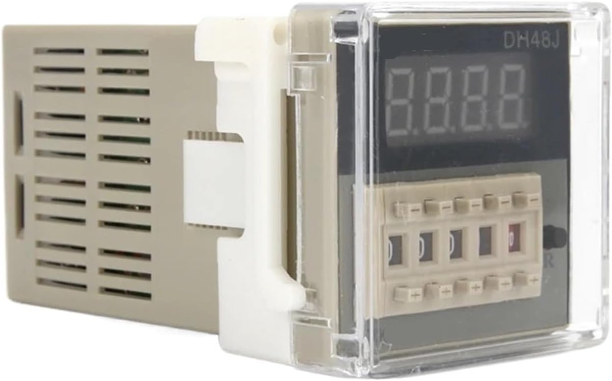 DH48J-8 Electronic preset Digital counters acyclic Display counters 1-999900 Relay 8PIN with Base DC12V/24V/36V AC110V/220V/380V(AC 380V)