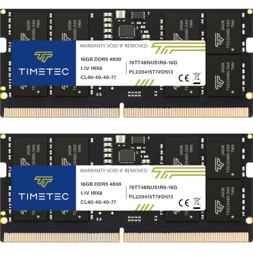 Timetec Kit de 32 GB (2 x 16 GB) DDR5 4800 MHz PC5-38400