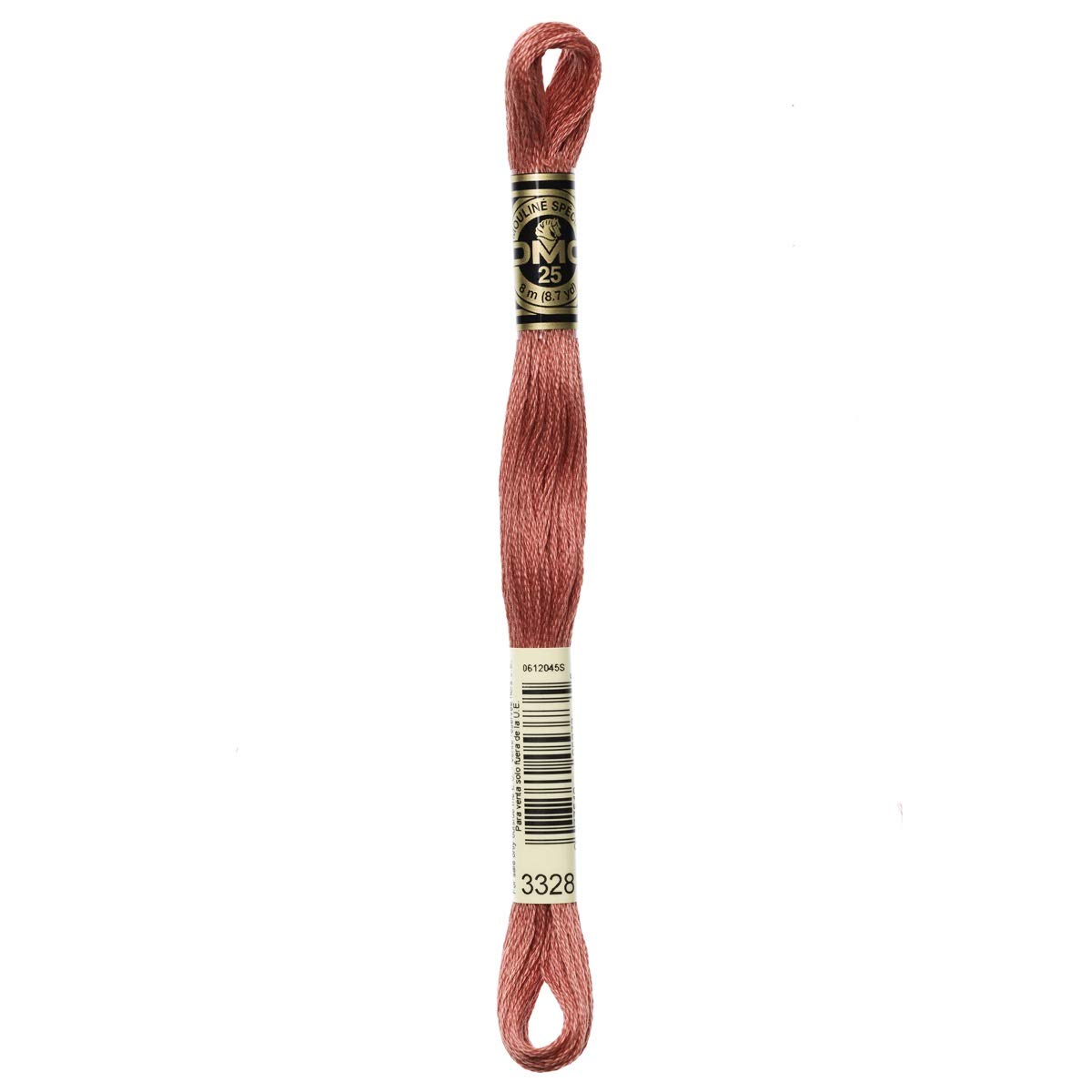DMC Embroidery Floss Mouline Stranded Cotton Thread for Hand Embroidery and Sewing - Colour No: 3328-12 x 8m Skeins โ image 1