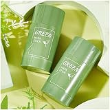 2PACK Green Mask Clay Stick, Grüntee Purifying Clay Green Tea Mask, Deep Clean Green Pore Stick, Deep Cleansing Smearing Mask, Moisturizing Nourishing Skin