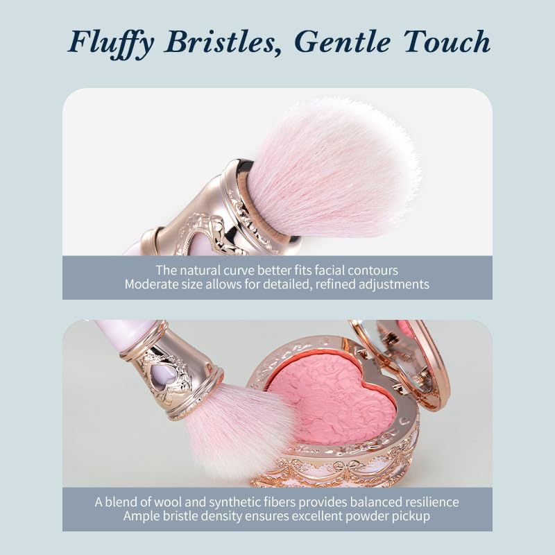 Flower Knows Bunny Garden Blush Brush,Soft Powder Brush For Cheeks