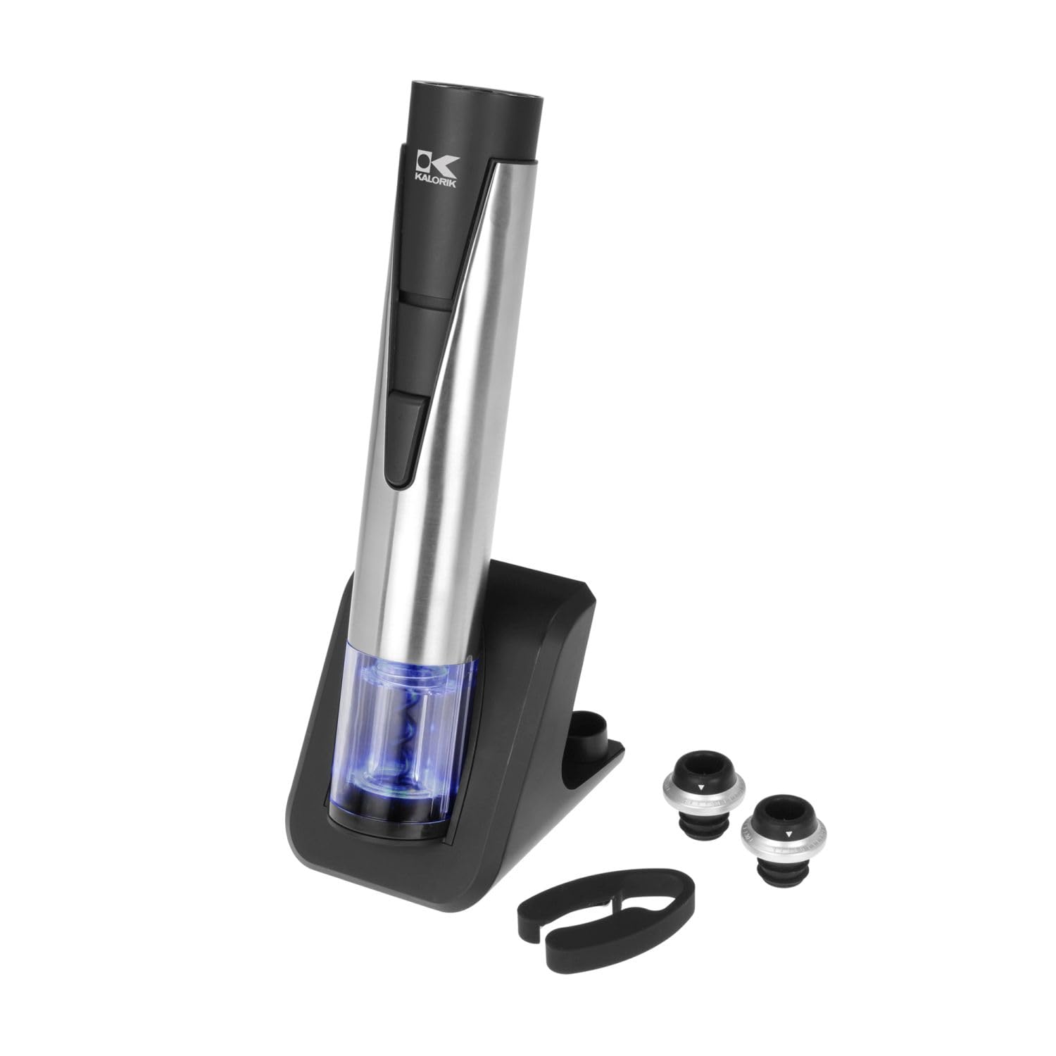 KALORIK 2 en 1 Acero Inoxidable abridor de vino y Preserver, acero inoxidable, metalizado, Medium