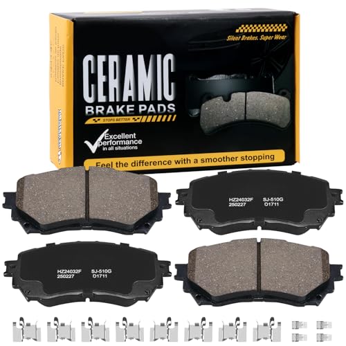 Image of D1711 Front Ceramic Brake Pads Kit Fit For Mazda 6 2014-2021