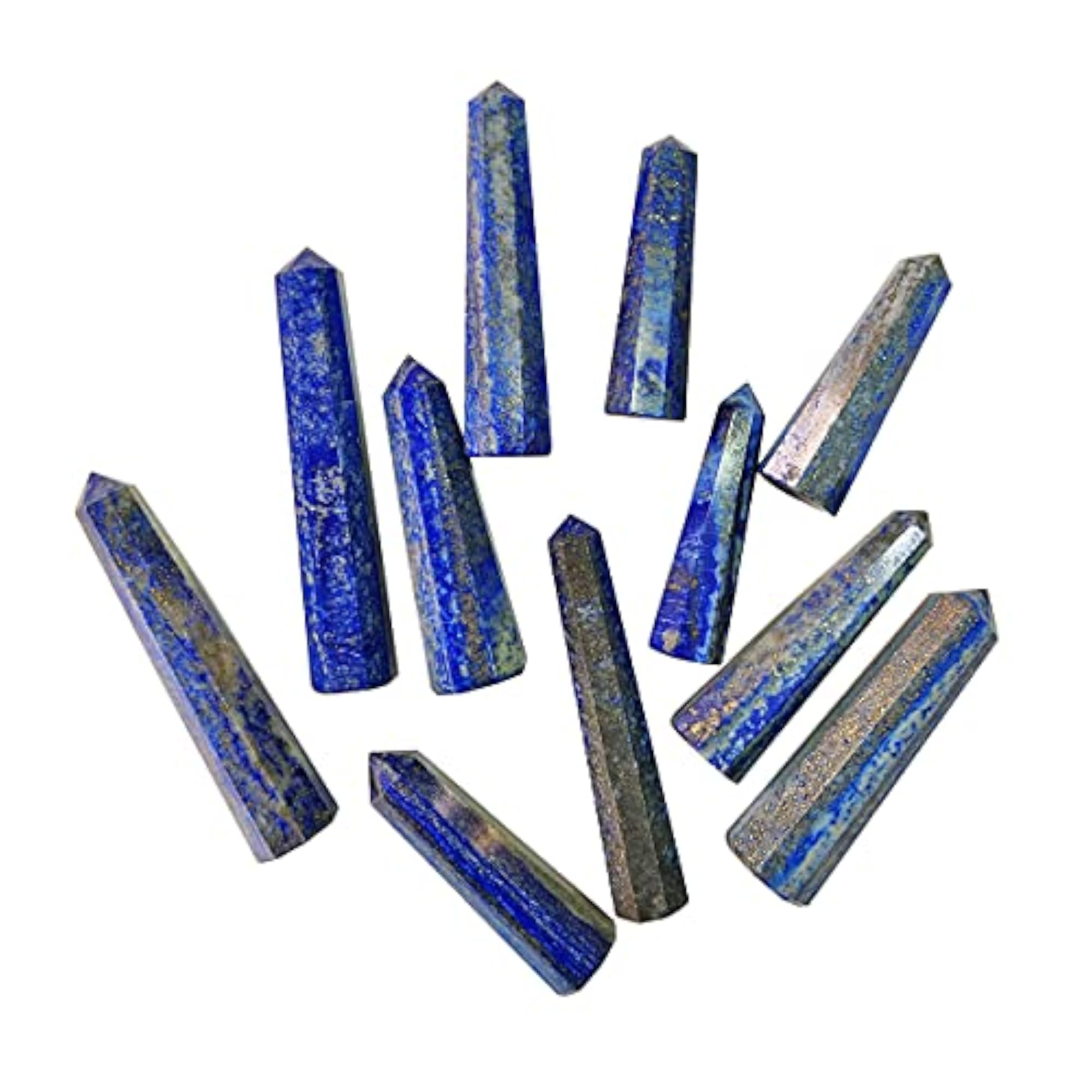 Reiki Healing Lapis Crystal Pencil Obelisks
