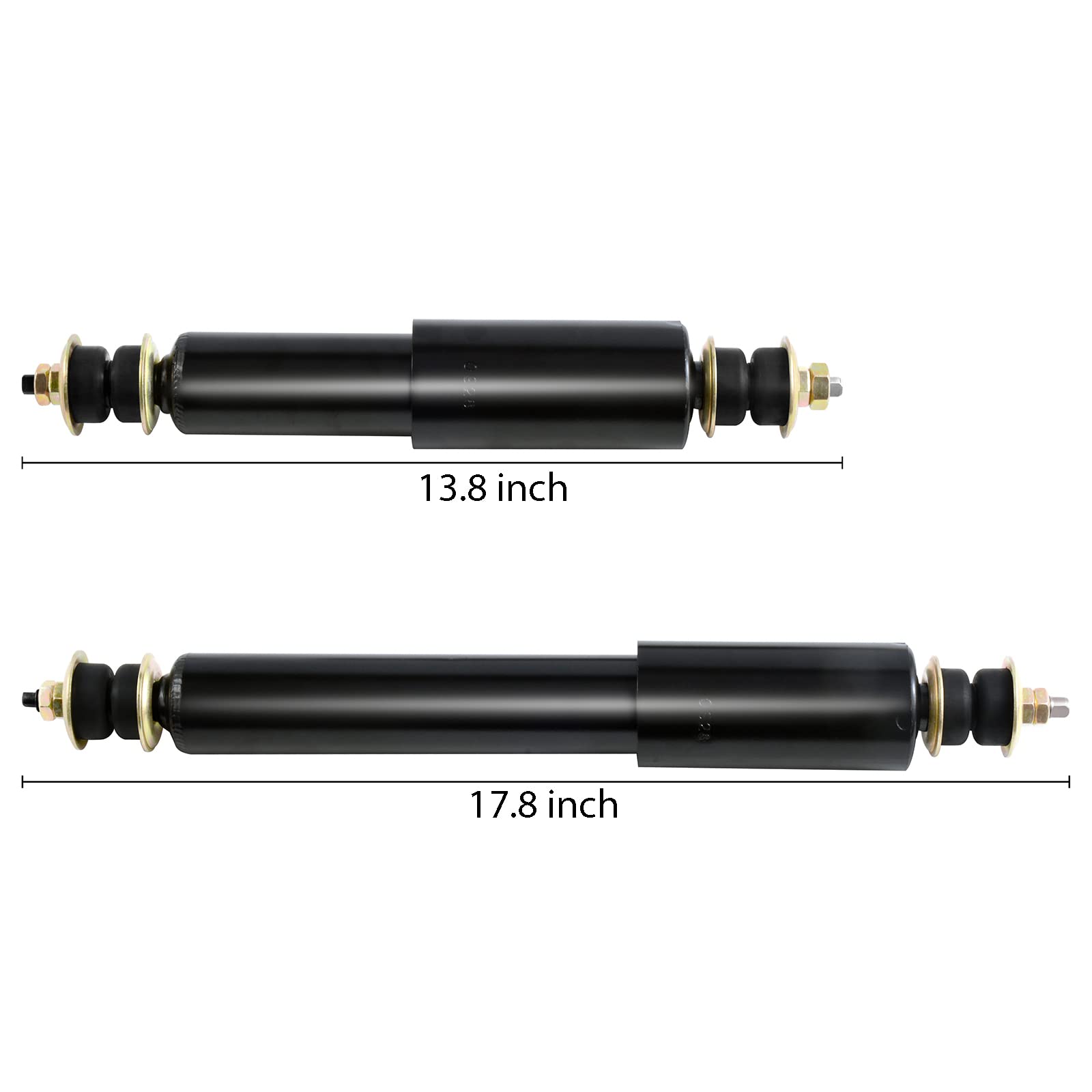 Roykaw Golf Cart Front and Rear Shock Absorbers Compatible with EZGO TXT 1994-Up G&E Golf Cart,Heavy Duty Shock Absorbers, OEM# 76418-G01,70248-G01, 70324-G01, 76419-G01,70928-G01