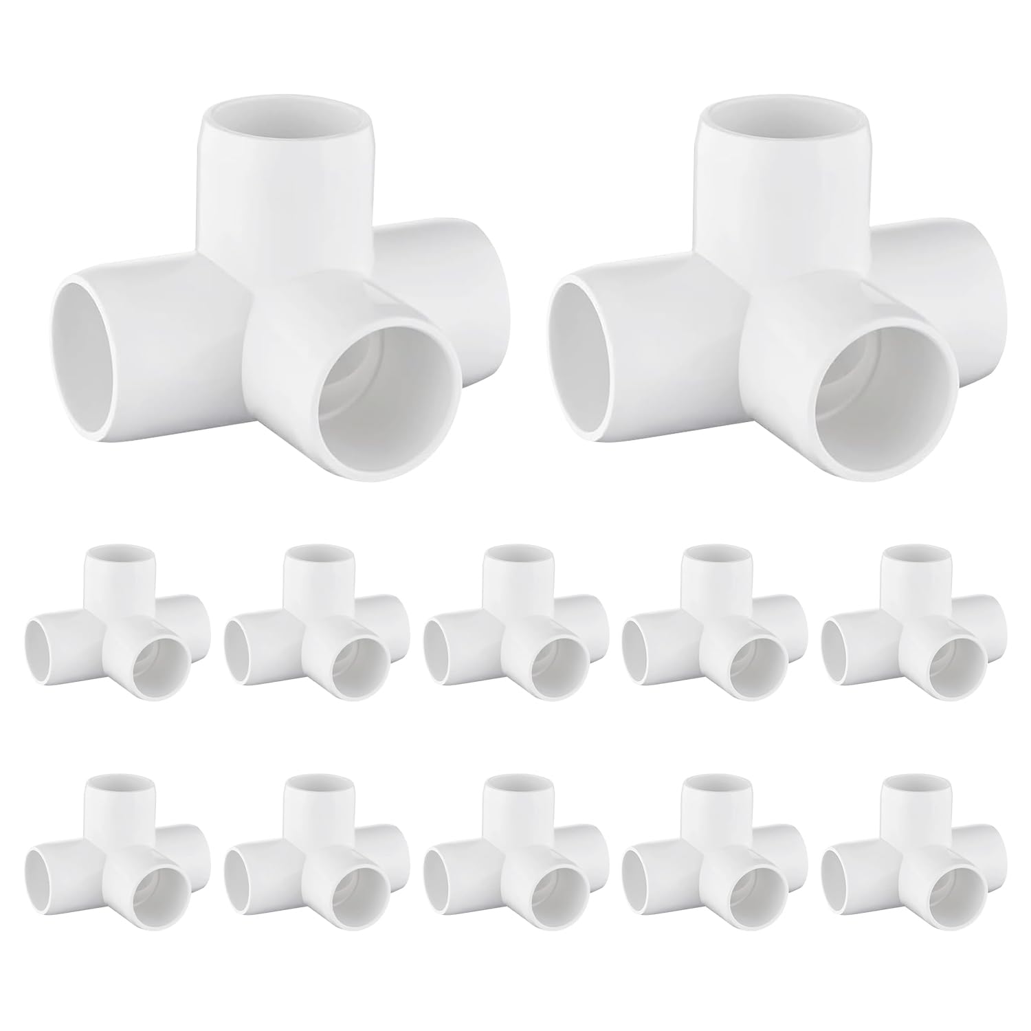 12-Pack 3/4' PVC Fittings 4 Way (wtxhhy)