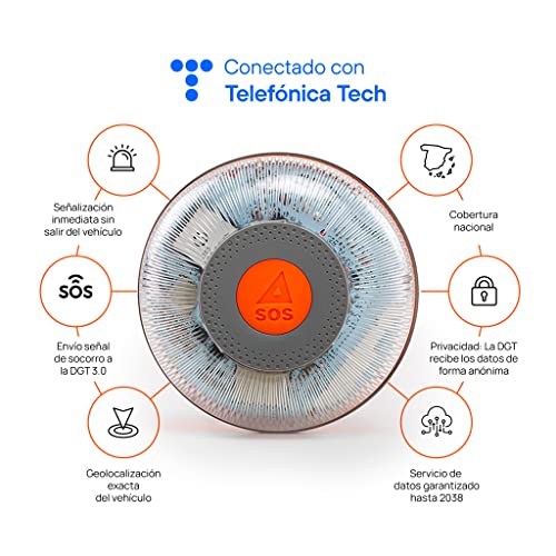 WIKANGO LUZ EMERGENCIA BALIZA COCHE V16 DGT 3.0 GEOLOCALIZ